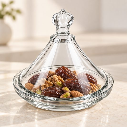Glass Candy Dish with Lid