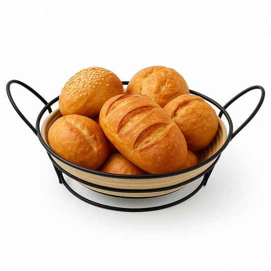 Round Roti Basket – Rope Weave