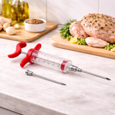 Syringe Marinade Injector – Meat Flavor Infuser with Stainless Steel Needle - Habitt