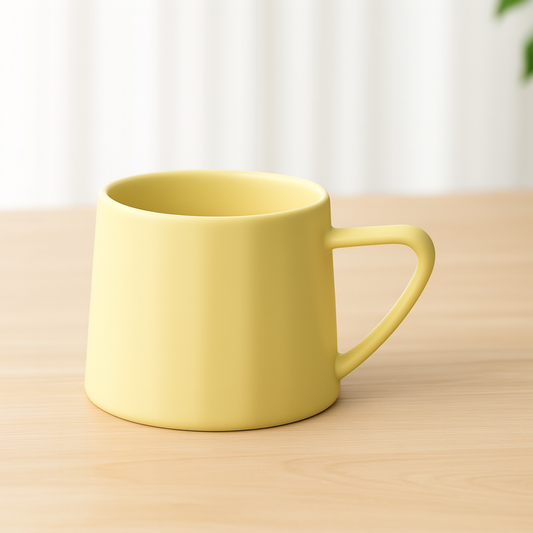 420ML Matte Pastel Ceramic Mugs – Yellow