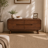 Nysa Solid Wood Coffee Table with Drawers