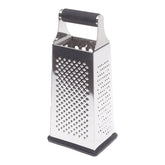 4-Sided Stainless Steel Grater with Rubber Grip Handle - Habitt