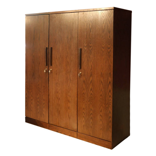Parker 3 Door Wardrobe(Walnut) - Habitt