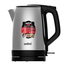 Sanford Electric Kettle 1500W Stainless Steel with Auto Shut-Off & Indicator Light – 1.8L Capacity (SF-3343EK) - Habitt