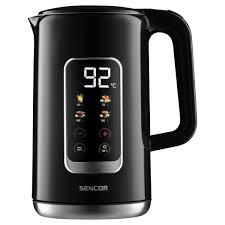 Sencor Electric Kettle with Digital Temperature Display – Modern Variable-Temperature Kettle (SWK 0951BK)