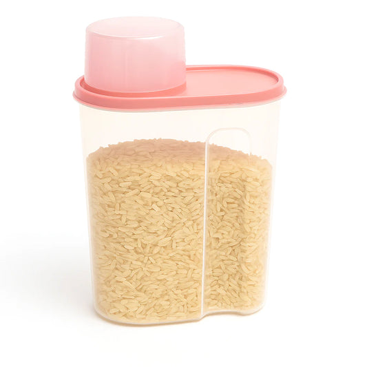 Large Airtight Cereal Jar – Big Food Storage Container with Measuring Cap