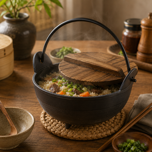 Sizzler Dish W/Covered Black 6 X 6.5 X 4 Inch JLX-010