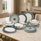 Dinner Set Blue Mosaic