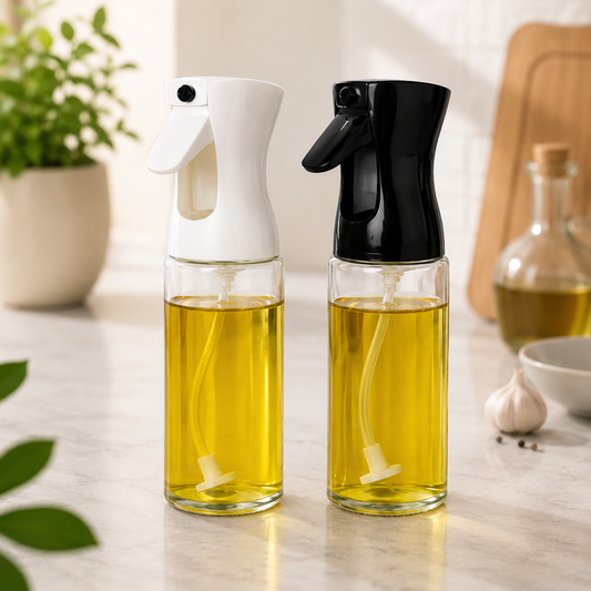 1 pc Assorted Duck Oil Dispenser Bottle – Press Control Oil Sprayer (White / Black)
