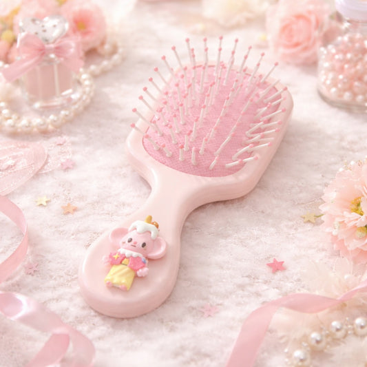 Assorted Kids Cartoon Hair Brush – Soft Detangling Paddle Brush for Children (Assorted Colors) - Habitt