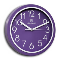 Heritage Wall Clock Fantasy – Purple Plastic Frame Edition - Habitt