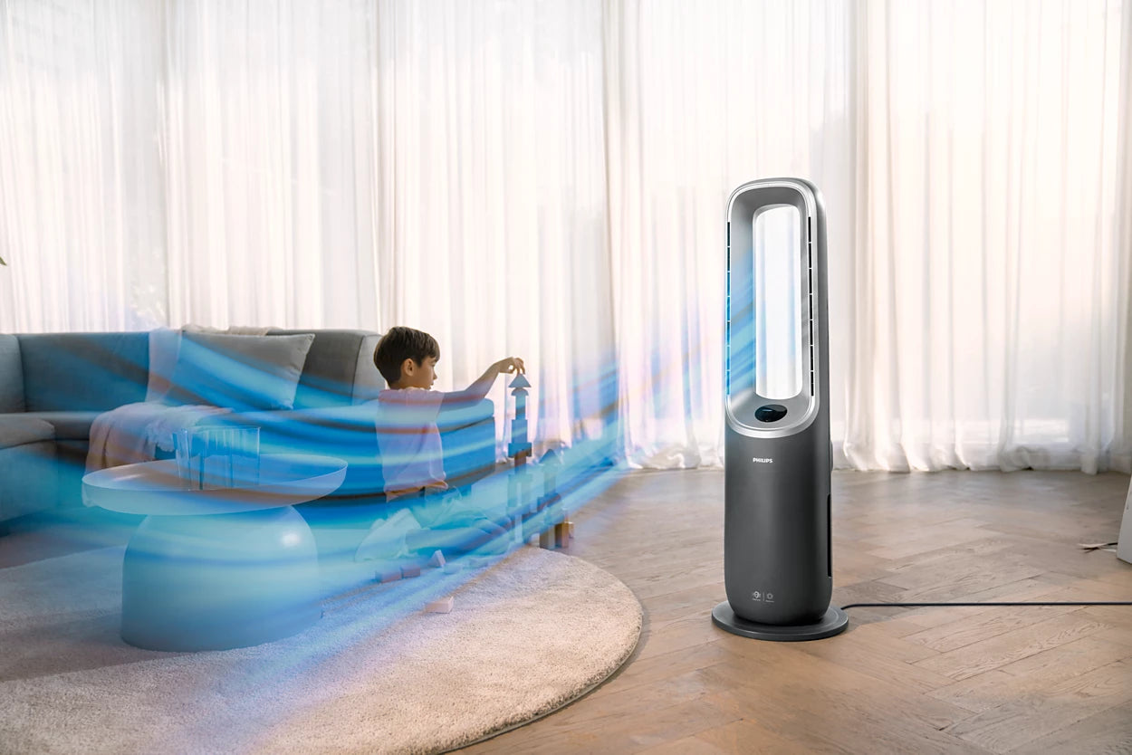 Philips Air Performer 8000 Series 3-in-1 Air Purifier, Fan & Heater with Smart Control – All-Season Climate Solution (AMF870/35) - Habitt