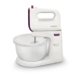 Philips 5000 Series Hand Mixer 400W with 3L Bowl, Turbo Function & Stainless Steel Tools (HR3745/11)