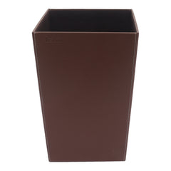 Leather dust bin (Brown)