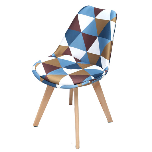 Gigma Printed W/Fabric Chair, Set of 2