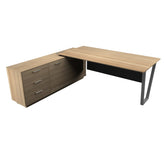 Office Furniture - Executive Table with Side Rack - LAZO SERIES - Habitt