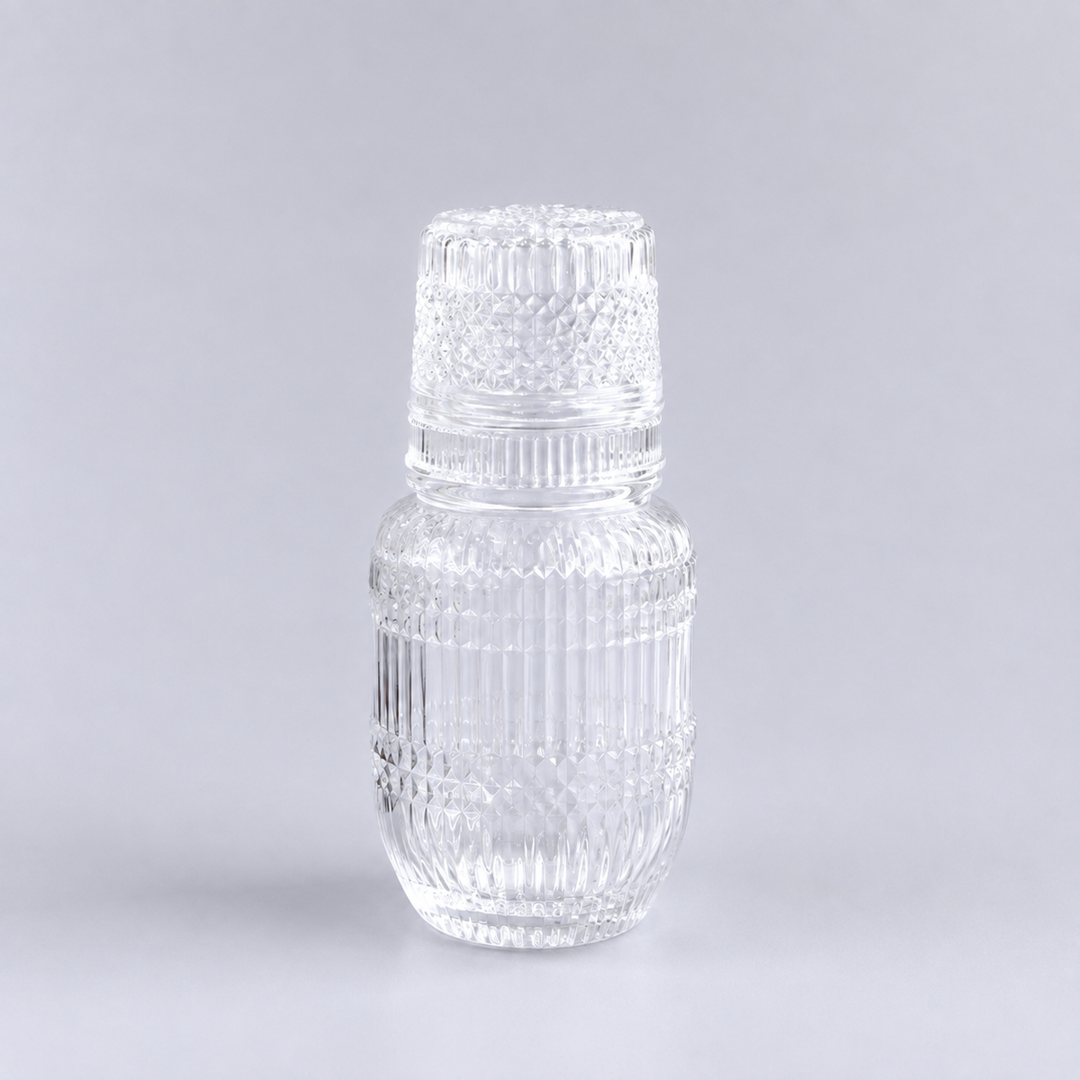 600ml Glass Water Carafe with Glass –  Textured Designs