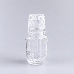 600ml Glass Water Carafe with Glass –  Textured Designs