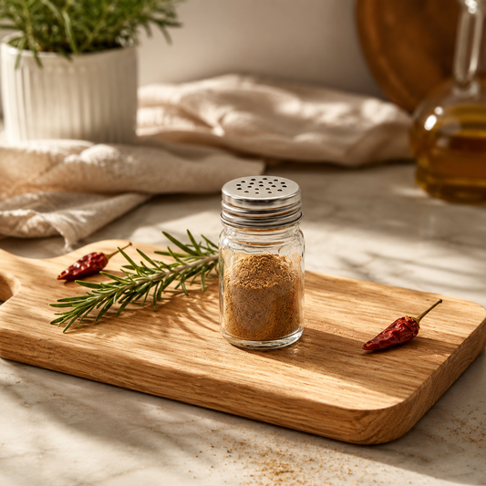 Castor 330ml Glass Spice Shaker – Premium Glass Seasoning Container