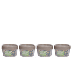 Pack of 4 - Twist Jar Small – 200 ml Plastic Storage Jars with Twist Lids
