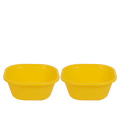 pack of 2 Blend Plastic Bowl Small – 1500 ml (Assorted) | Multipurpose Kitchen Bowl Set of 2 (Available in Red, Yellow, Magenta, Blue, Green & Orange)