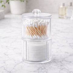 Cosmetic Organizer – Clear Rotating Makeup Storage Box with Lid