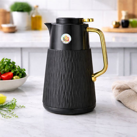 Vacuum Flask 1 LTR Premium Insulated Thermos (White, Black, Grey) - Habitt