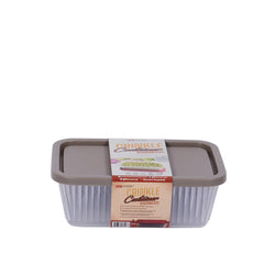 pack of 2 - Crinkle Storage Container medium (Assorted) – Medium Airtight Plastic Kitchen Jar for Snacks, Spices & Dry Food (Coffee, Brown, Teal, Green, White, Red)