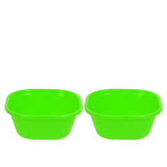 pack of 2 Blend Plastic Bowl Small – 1500 ml (Assorted) | Multipurpose Kitchen Bowl Set of 2 (Available in Red, Yellow, Magenta, Blue, Green & Orange)