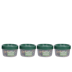 Pack of 4 - Twist Jar Small – 200 ml Plastic Storage Jars with Twist Lids