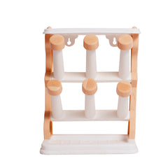 1pc Glass Stand Holder – 6 Cup Drying Rack for Kitchen.