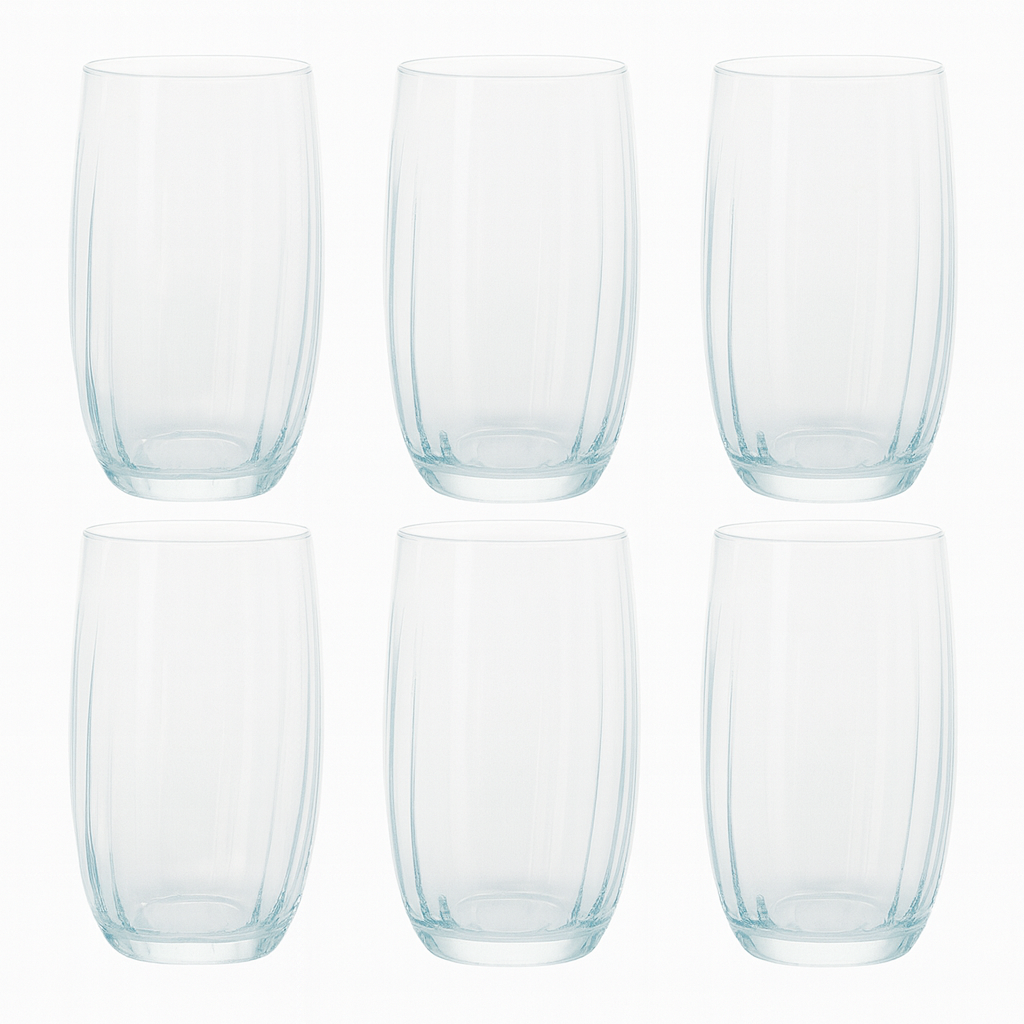 Clear Highball Tumbler Glass 510 ml – Set of 6