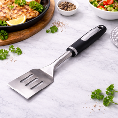 Three Eyed Shovel – Stainless Steel Slotted Turner Spatula