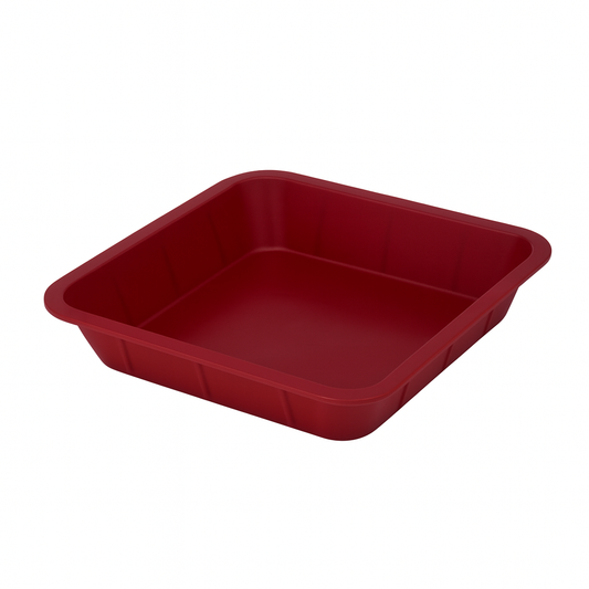 Silicone Pie Mould – Round & Square Shapes, Flexible Non-Stick Bakeware (Assorted Colours)