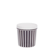 1pc Medium Stripe Jar with Lid – 900ml Plastic Storage Container (Red, Green, White and Grey) - Habitt