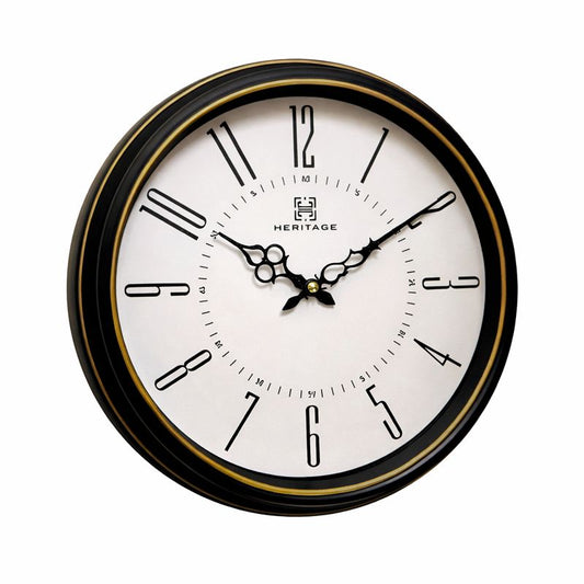 Rustic Wall Clock – 14.5-Inch Vintage Roman Numeral Decorative Clock with Classic Plastic Frame - Habitt
