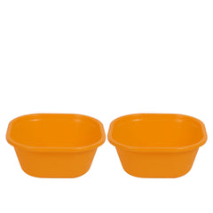 pack of 2 Blend Plastic Bowl Small – 1500 ml (Assorted) | Multipurpose Kitchen Bowl Set of 2 (Available in Red, Yellow, Magenta, Blue, Green & Orange)