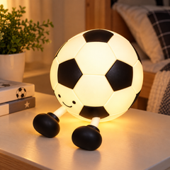 Football LED Night Lamp – Soccer Ball Decorative Bedside Light