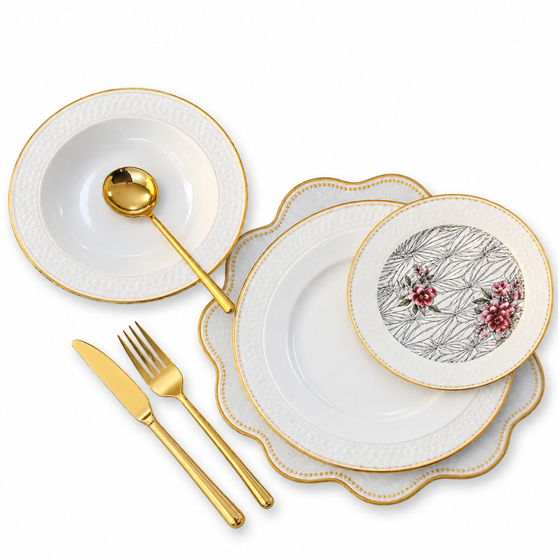 18 PCS Dinner Plate Set – Elegant Tableware Set for Everyday Dining