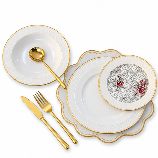 18 PCS Dinner Plate Set – Elegant Tableware Set for Everyday Dining