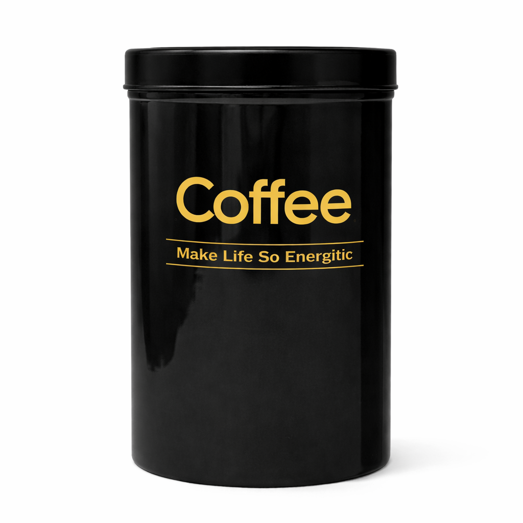 Kleeyo Black Tea Storage Jar with Lid – Multipurpose Container for Tea, Coffee, Sugar & Kitchen Spices - Habitt