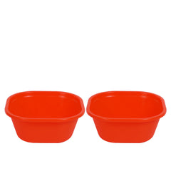 pack of 2 Blend Plastic Bowl Small – 1500 ml (Assorted) | Multipurpose Kitchen Bowl Set of 2 (Available in Red, Yellow, Magenta, Blue, Green & Orange)
