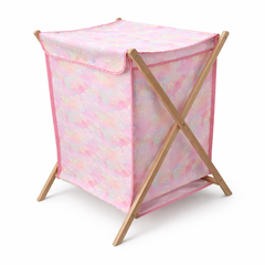 Bamboo Laundry Hamper – Foldable Clothes Basket with Fabric Liner & Lid - Habitt