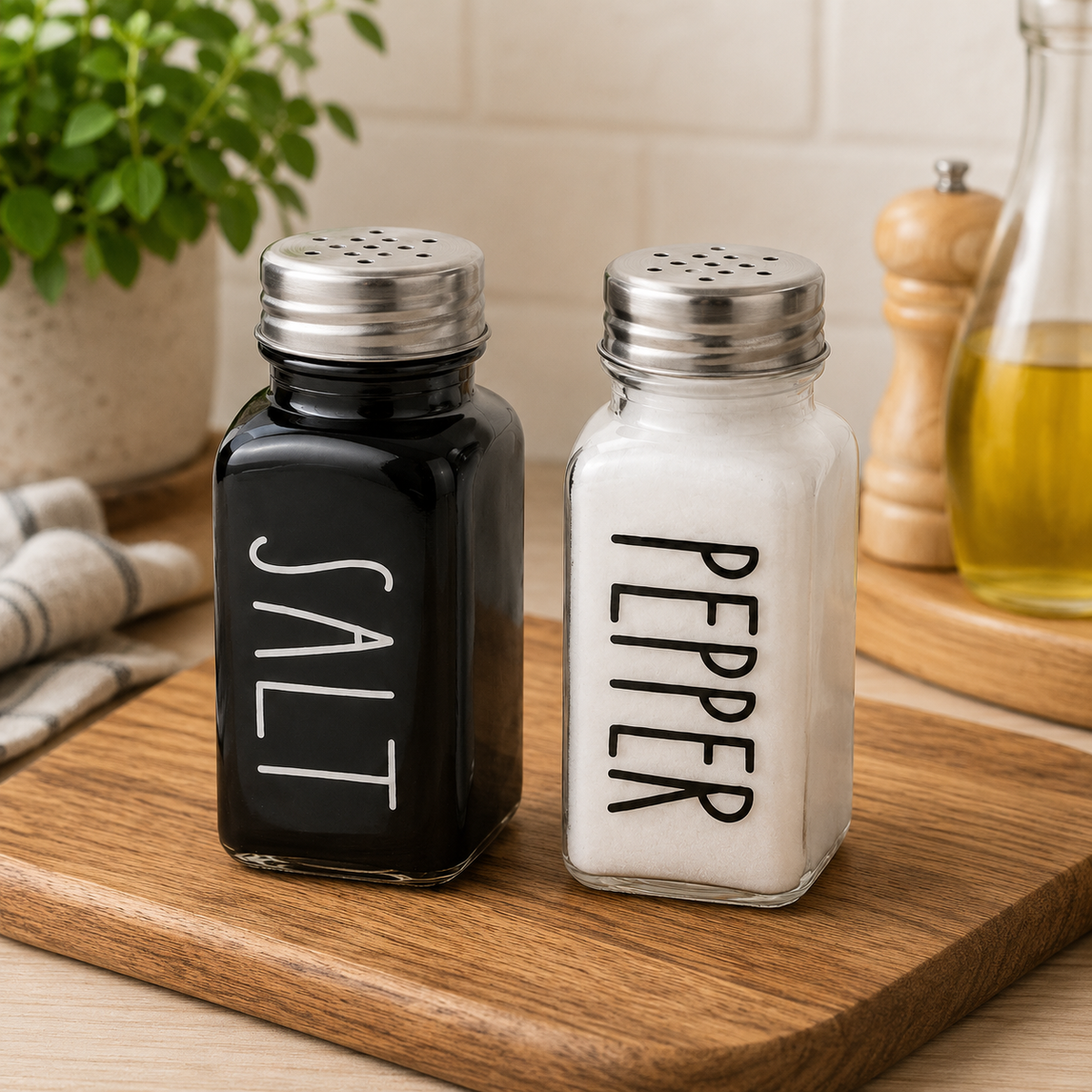 90ml Salt & Pepper Caster Set – 2 Pcs Seasoning Shaker Set