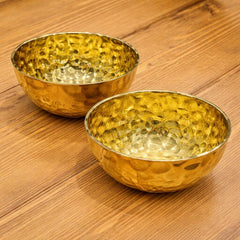 Golden Bowl Hammered Finish Serving Bowl (12 cm / 16 cm / 20 cm)