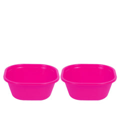 pack of 2 Blend Plastic Bowl Small – 1500 ml (Assorted) | Multipurpose Kitchen Bowl Set of 2 (Available in Red, Yellow, Magenta, Blue, Green & Orange)