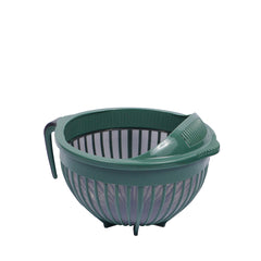 1pc Large Mixing & Strainer Bowl with Handle (Assorted)  – 1800ml Multi-Purpose Kitchen Colander (Coffee Brown, Red, Green, white)