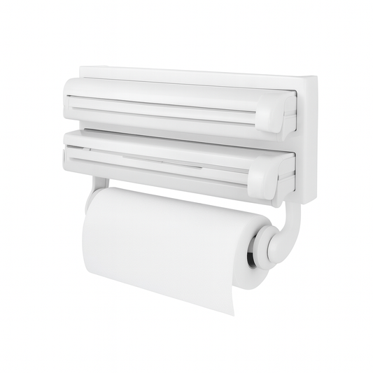 Triple Paper Dispenser Wall Mount – Cling Film, Foil  & Towel Holder
