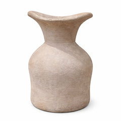 Textured Decorative Vase – Medium (6 Inch Depth) | Handcrafted Stone-Finish Accent Vase