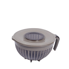 1pc Large Mixing & Strainer Bowl with Handle (Assorted)  – 1800ml Multi-Purpose Kitchen Colander (Coffee Brown, Red, Green, white)